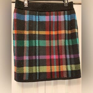 Women’s, sweater skirt, For the Republic, M, plaid, elastic waist